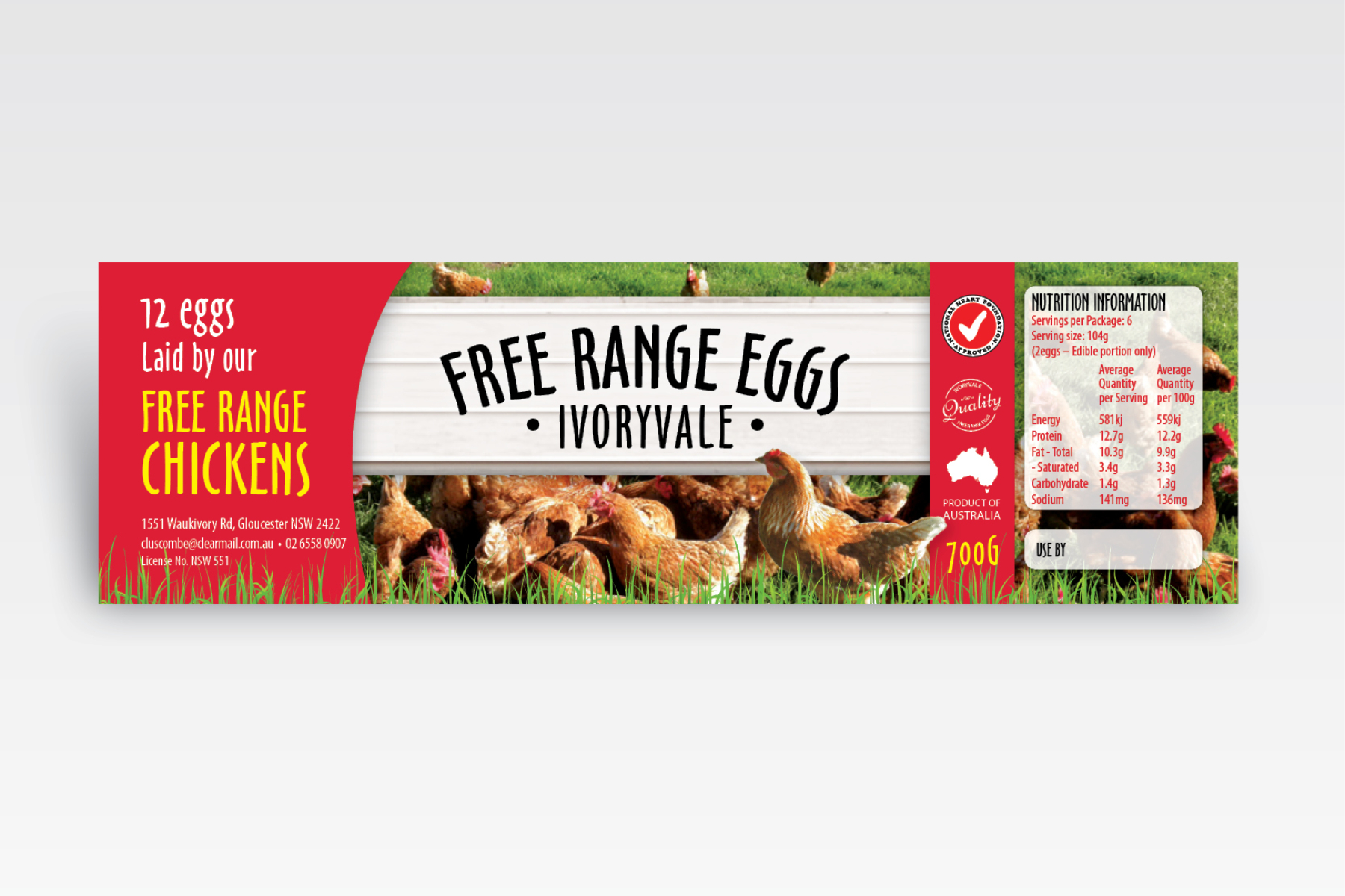 Egg carton stickers