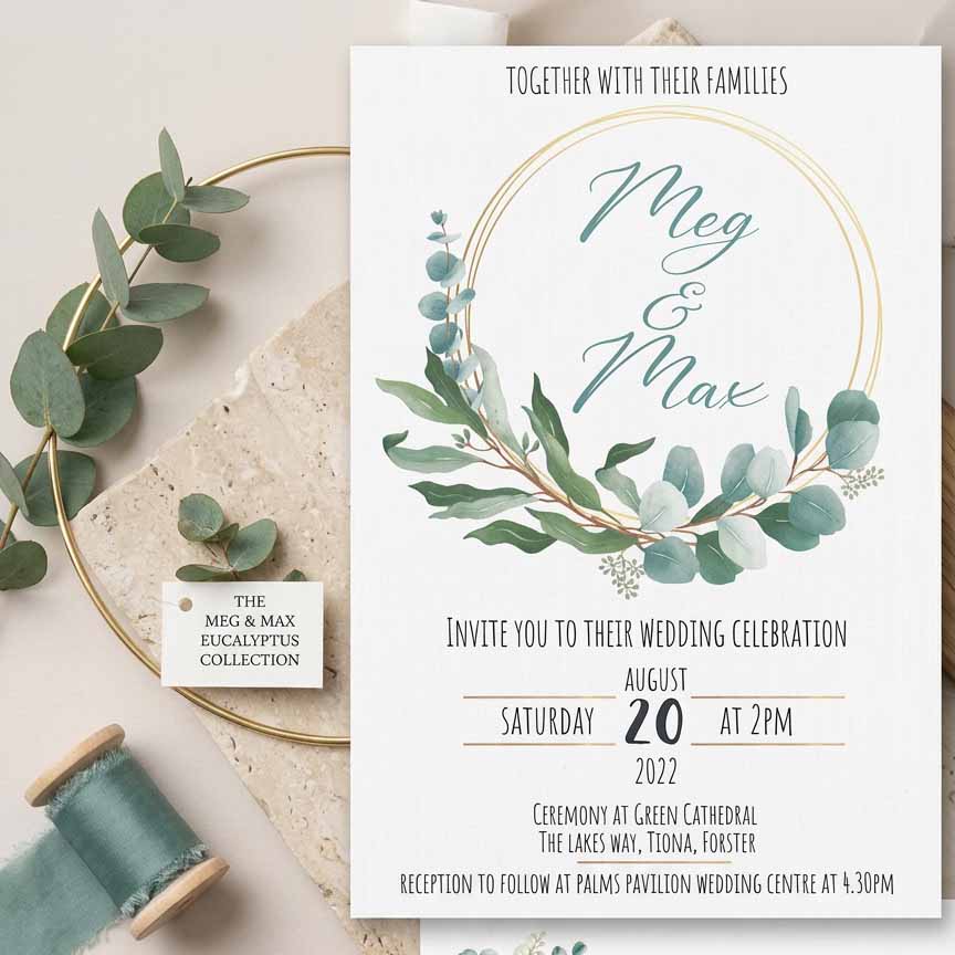 Buy Wedding Stationery online in Taree and Forster-Tuncurry NSW
